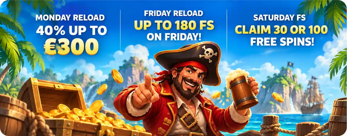 crashpirate casino reload bonuses