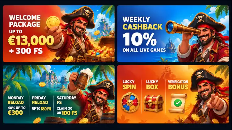 crashpirate casino welcome deal